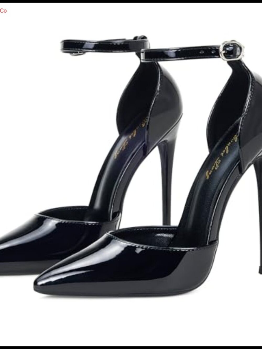 Women's Pointed Toe Stiletto Ankle Strap Pumps D'Orsay High Heels Party Wedding